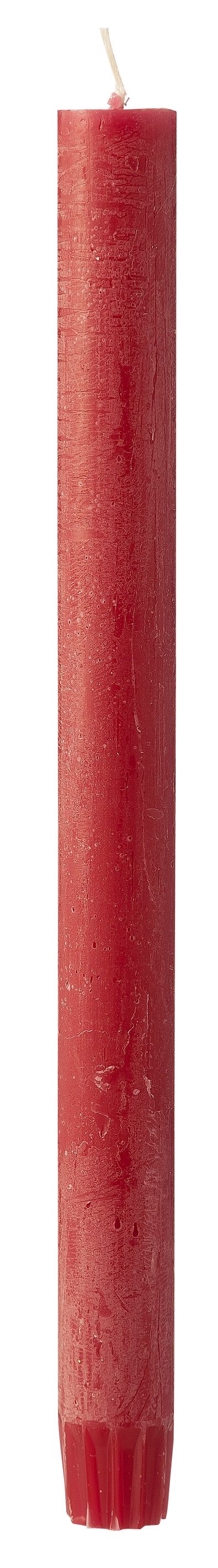 bougie rustique 2.2 x 27 cm rouge foncé 2.2 x 27 - 13503294 - HEMA