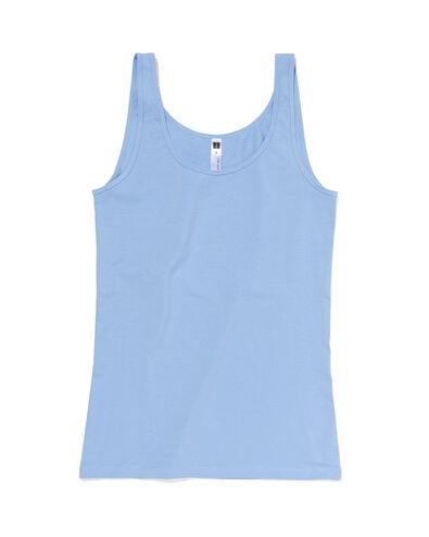 Damen-Hemd, Baumwolle/Elasthan blau L - 19650328 - HEMA
