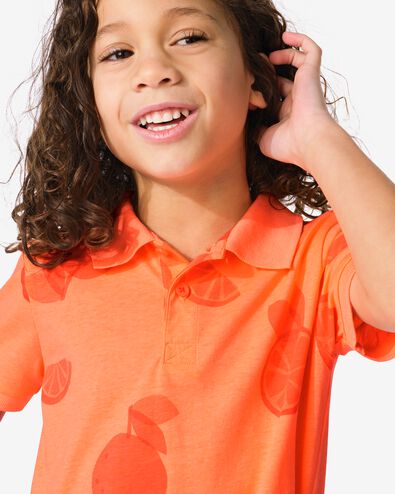 Kinder-Poloshirt, Orangen orange 146/152 - 30784171 - HEMA