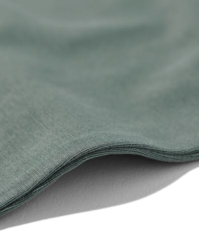 dames hemd katoen/stretch met kant groen M - 19660253 - HEMA