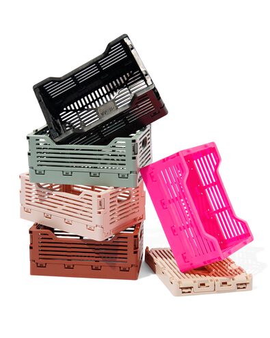 caisse pliable à lettres recyclée XS rose vif rose vif XS  13 x 18 x 8 - 39800022 - HEMA