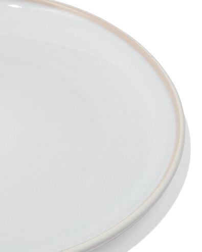 assiette plate Helsinki émail réactif blanc Ø27cm - 9602600 - HEMA