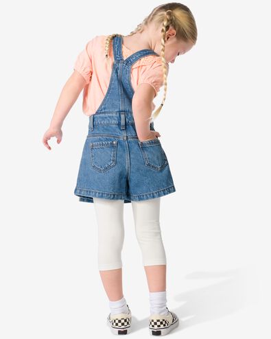 kurze Kinder-Latzhose, mit Wickelrock jeansfarben 158/164 - 30836546 - HEMA