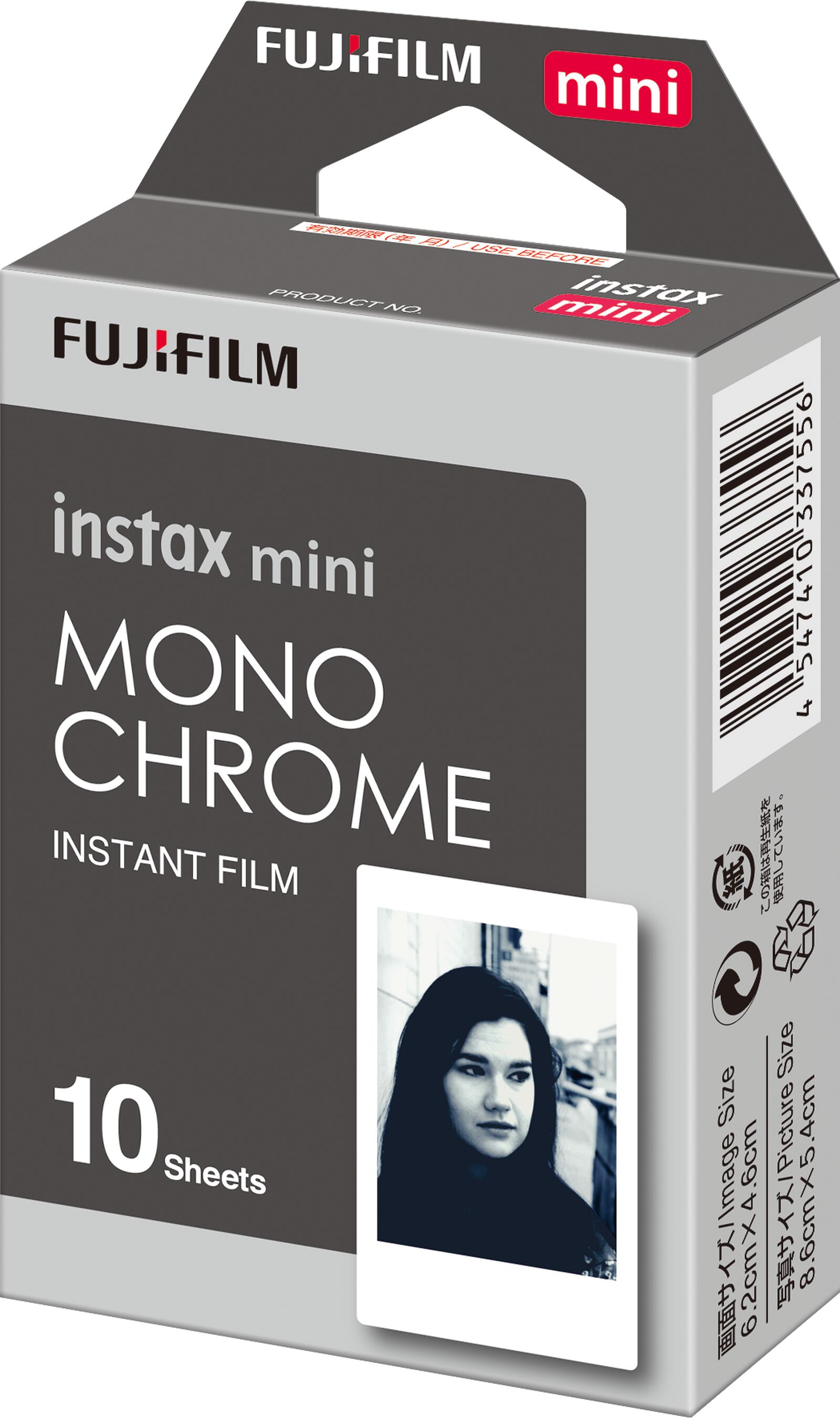 10er-Pack Fotopapier für Fujifilm Instax Mini, Monochrome - HEMA