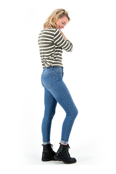 microfoon Kinderachtig Antagonisme dames jeans - shaping skinny fit middenblauw - HEMA