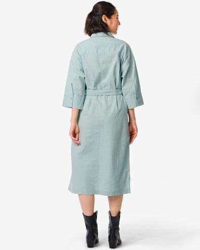 robe chemisier femme Koa avec lin gris - 36299730GREY - HEMA