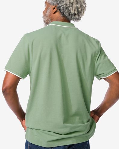 Herren-Poloshirt, Piqué grün L - 2118162 - HEMA