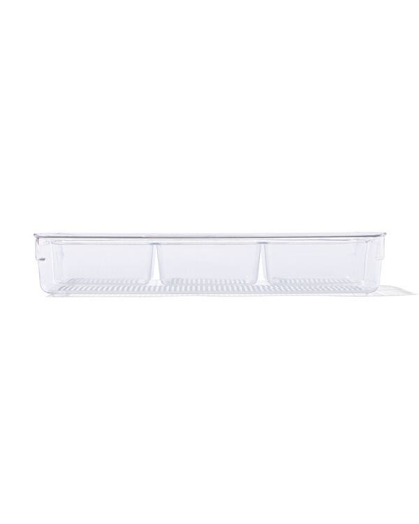 boîte de rangement en plastique à quatre compartiments 33 x 22,7 x 6 - 39824002 - HEMA