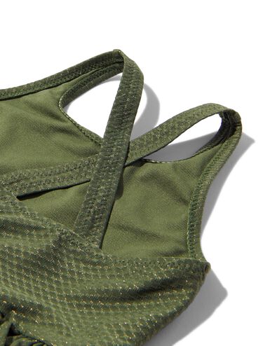 maillot de bain bébé à paillettes vert armée - 1000031643 - HEMA