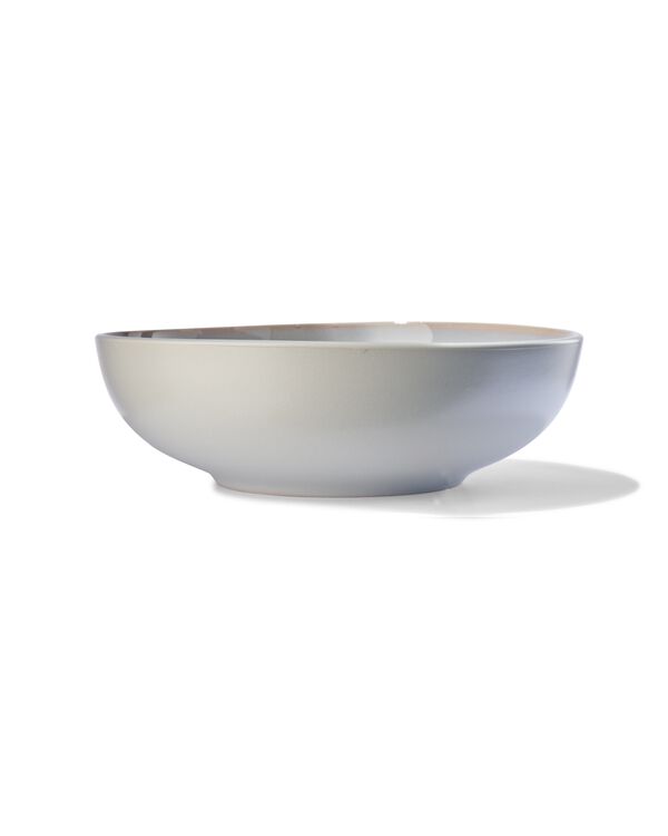 saladeschaal - 24 cm - Helsinki - reactief glazuur - lichtgrijs - 9602020 - HEMA