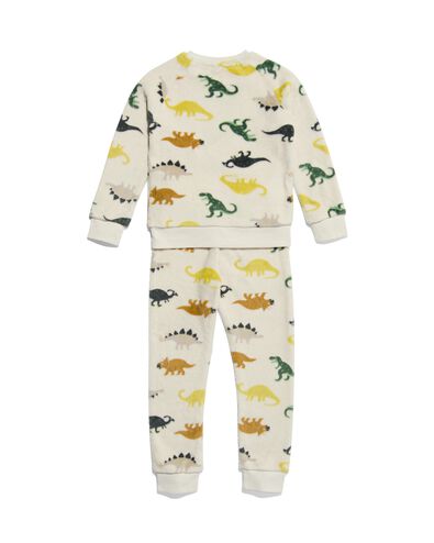 pyjama enfant polaire dinosaure beige 134/140 - 23080384 - HEMA