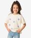 t-shirt enfant relaxed fit fleur violet 110/116 - 30862652 - HEMA