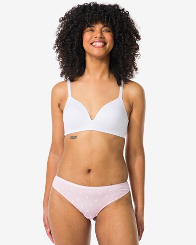 2 strings femme taille haute coton stretch - 19640930 - HEMA