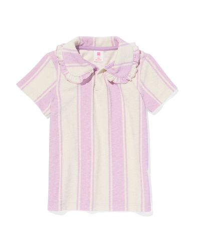 Kinder-Poloshirt, Frottee violett 134/140 - 30863775 - HEMA
