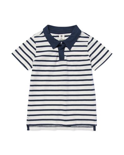 Kinder-Poloshirt, Streifen blau 110/116 - 30784278 - HEMA