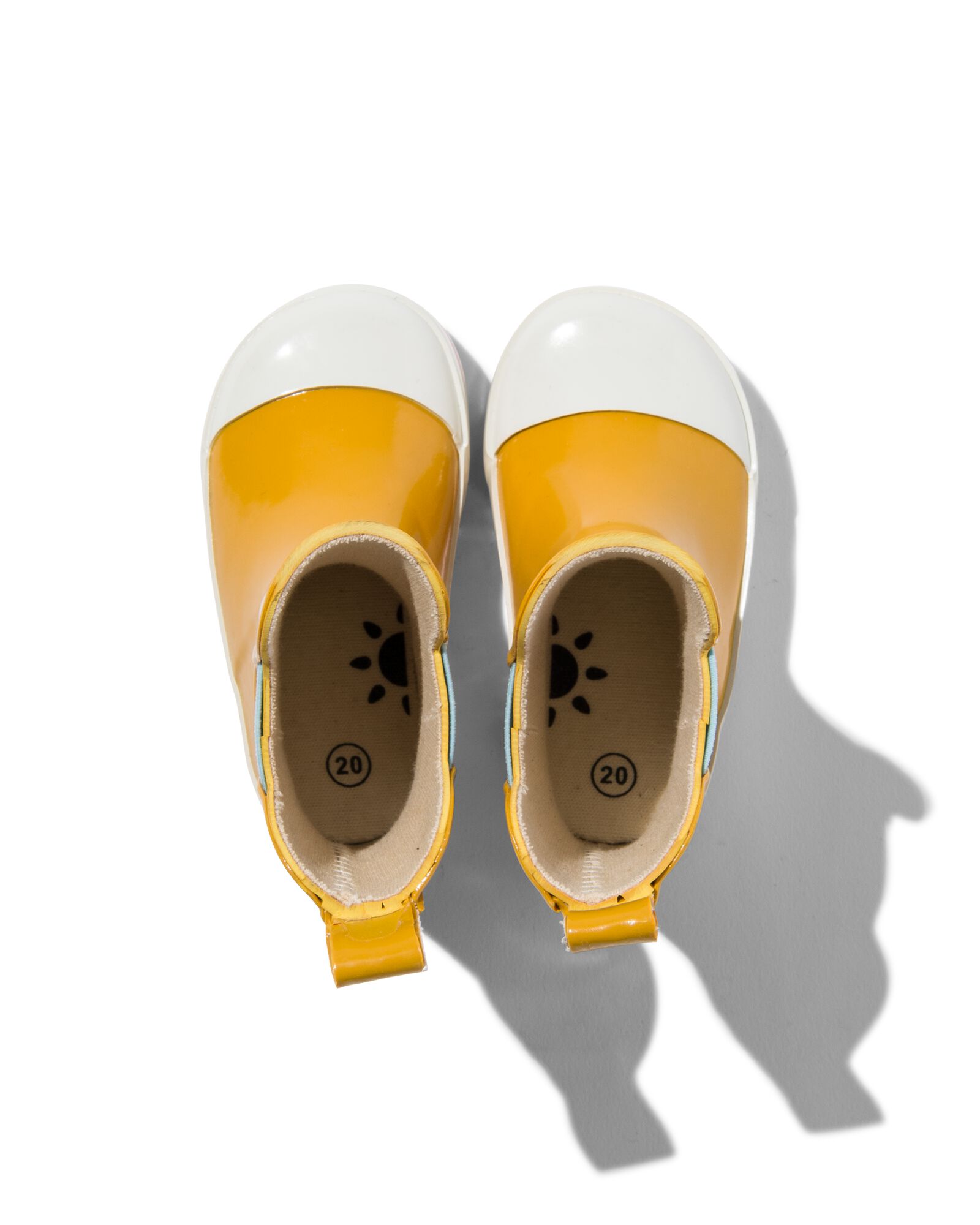 bottes de pluie enfant caoutchouc jaune - HEMA