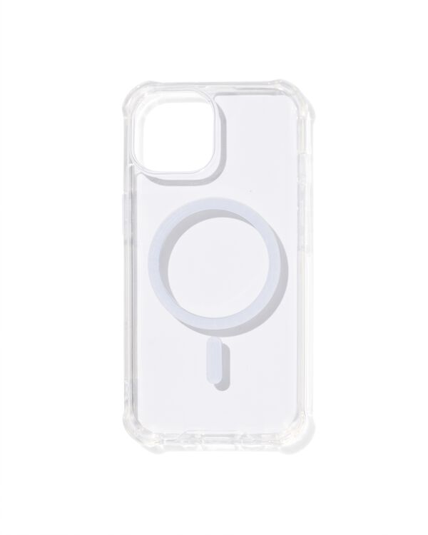coque souple avec MagSafe pour iPhone 15 transparent - 39680025 - HEMA