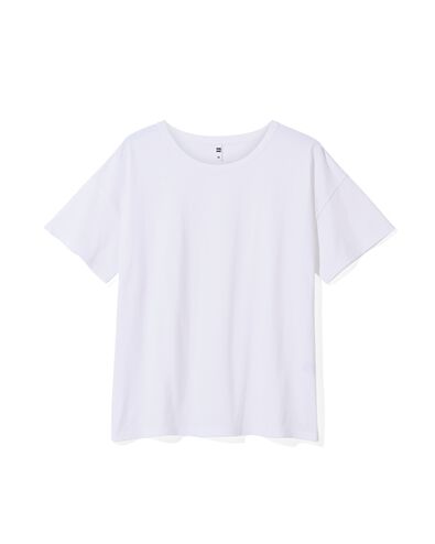 dames t-shirt Daisy wit XL - 36290269 - HEMA