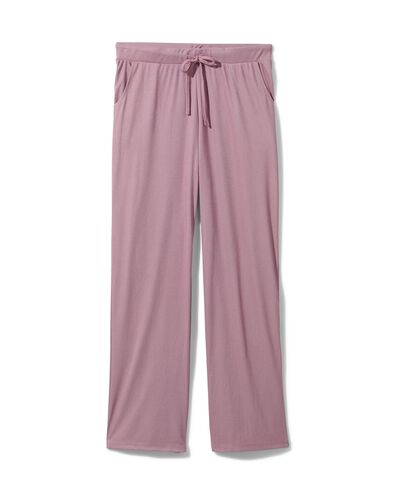 pantalon de pyjama femme avec viscose mauve - 1000030244 - HEMA