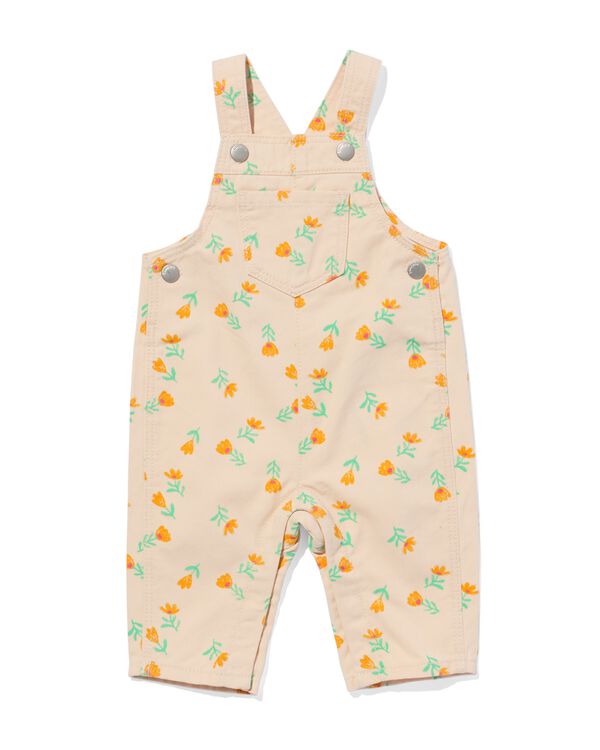 Baby Latzhose Blumen pfirsich pfirsich - 33057250PEACH - HEMA