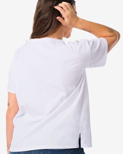 dames t-shirt Daisy weiß XL - 36290269 - HEMA