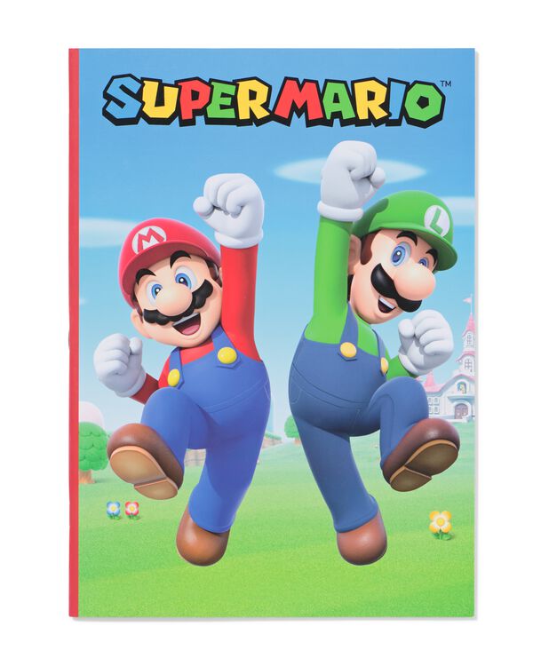 Super Mario schrift A4 geruit 10x10mm  - 14900562 - HEMA