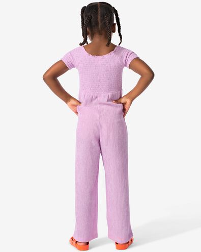 Kinder-Jumpsuit, gesmokt violett 110/116 - 30854244 - HEMA