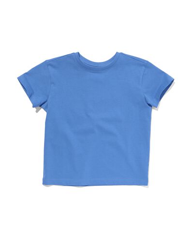 t-shirt enfant bleu 122/128 - 30874647 - HEMA