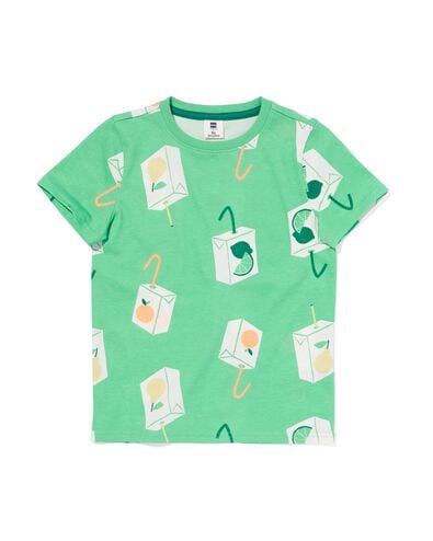 Kinder-T-Shirt, Getränke grün 122/128 - 30783964 - HEMA