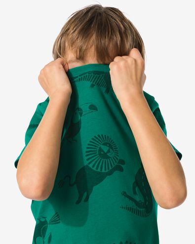 2er-Pack Kinder-T-Shirts, Tiere grün 86/92 - 30782277 - HEMA