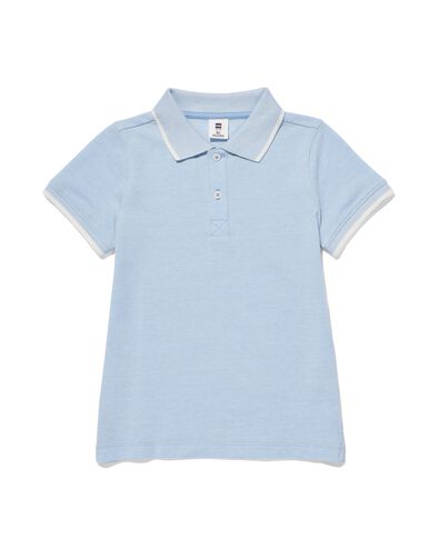 Kinder-Poloshirt, Piqué blau 110/116 - 30786146 - HEMA