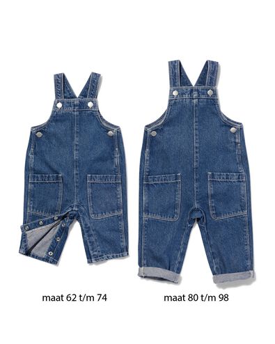 Baby Jumpsuit Jeans dunkelblau 98 - 33111677 - HEMA