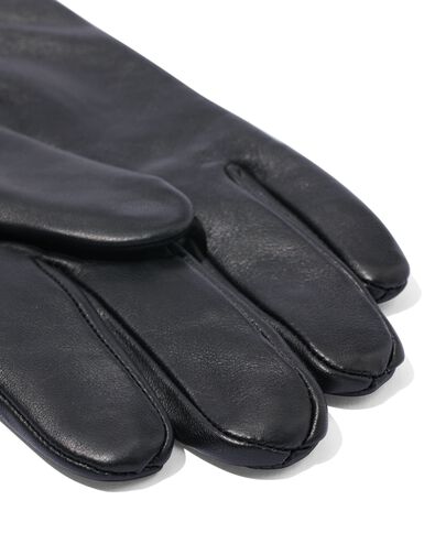 gants homme écran tactile cuir noir noir - 1000009899 - HEMA