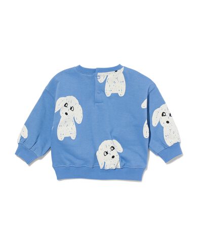 baby sweater honden felblauw 98 - 33112477 - HEMA