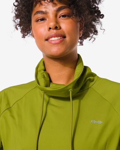 t-shirt sport polaire femme vert armée L - 36090113 - HEMA