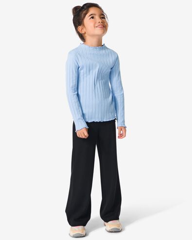 pantalon enfant avec boutons noir 122/128 - 30823953 - HEMA