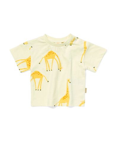 Baby-Shirt, Giraffen hellgelb 50 - 33497711 - HEMA