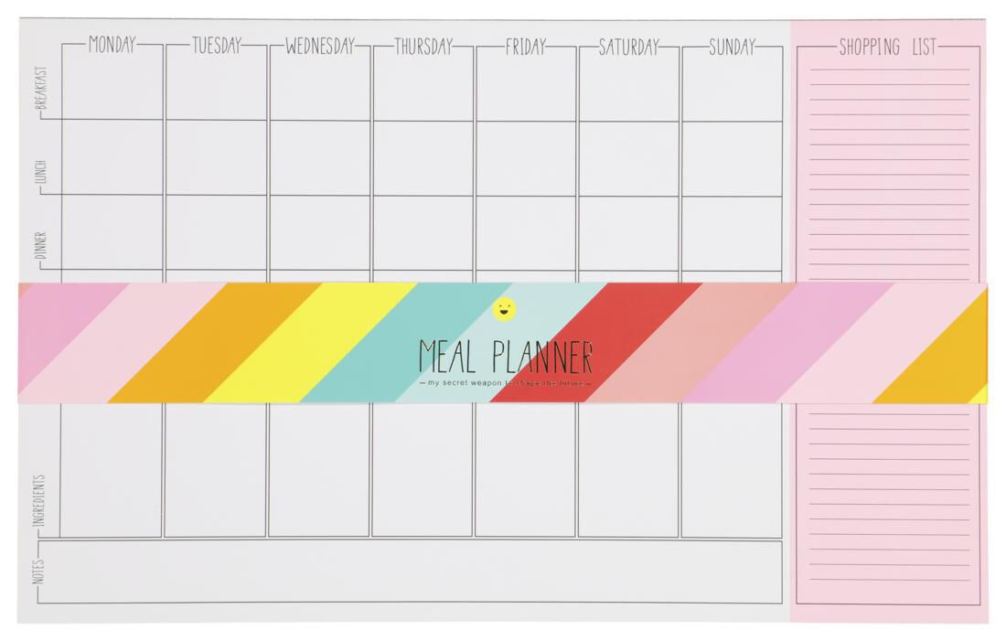 free happy planner half sheets meal planning
