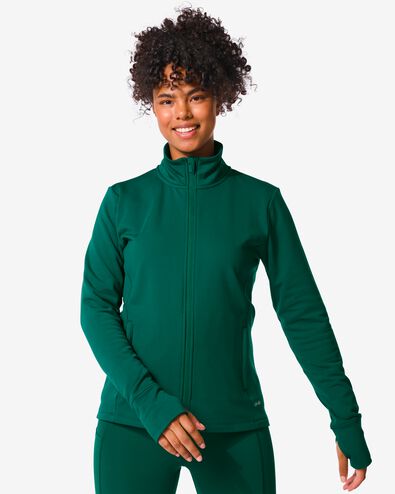 veste d’entraînement femme vert foncé XL - 36090102 - HEMA