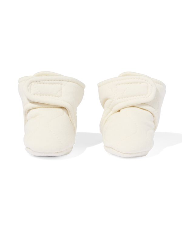 newborn sloffen gewatteerd beige beige - 33290080BEIGE - HEMA