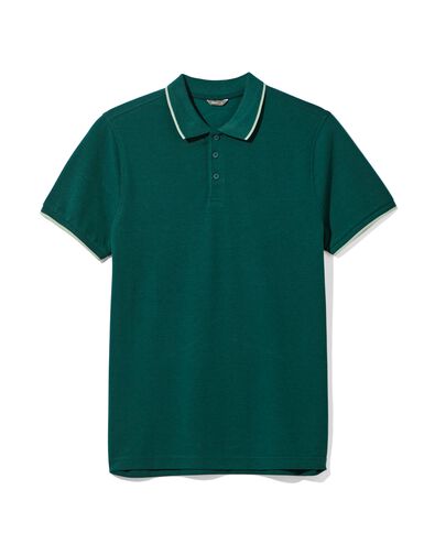 Herren-Poloshirt, Piqué dunkelgrün L - 2118142 - HEMA