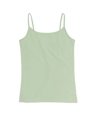 débardeur femme stretch coton vert clair L - 19610565 - HEMA