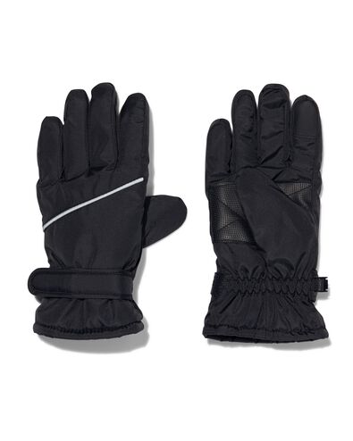 Kinder-Handschuhe, wasserabweisend, touchscreenfähig schwarz 146/152 - 16711634 - HEMA