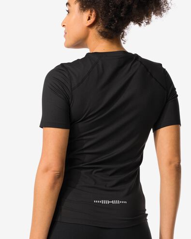 Damen-Sportshirt schwarz XL - 36030523 - HEMA