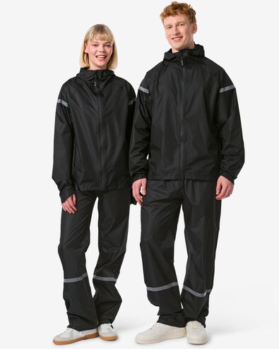 pantalon de pluie pour adulte léger imperméable noir M - 34440013 - HEMA