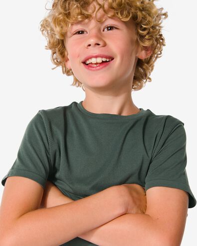 t-shirt de sport enfant sans coutures vert - 36090284GREEN - HEMA
