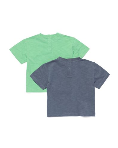 2er-Pack Baby-T-Shirts grün 62 - 33102151 - HEMA
