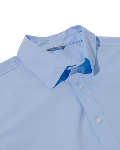 chemise homme coton avec stretch bleu clair - 1000029775 - HEMA