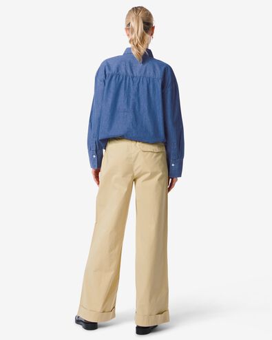 pantalon plissé femme Ivy kaki L - 36249768 - HEMA