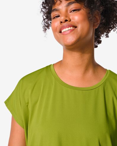 t-shirt de sport femme vert armée vert armée - 36090140ARMYGREEN - HEMA
